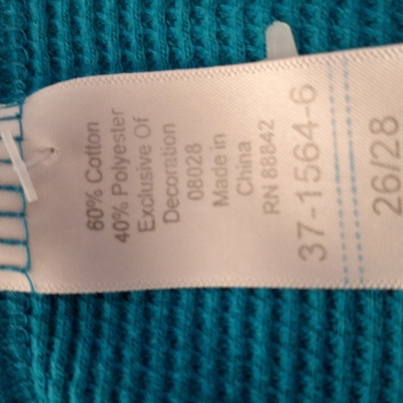 e Woman Within Blue Embroided Top 2X - Picture 4 of 5